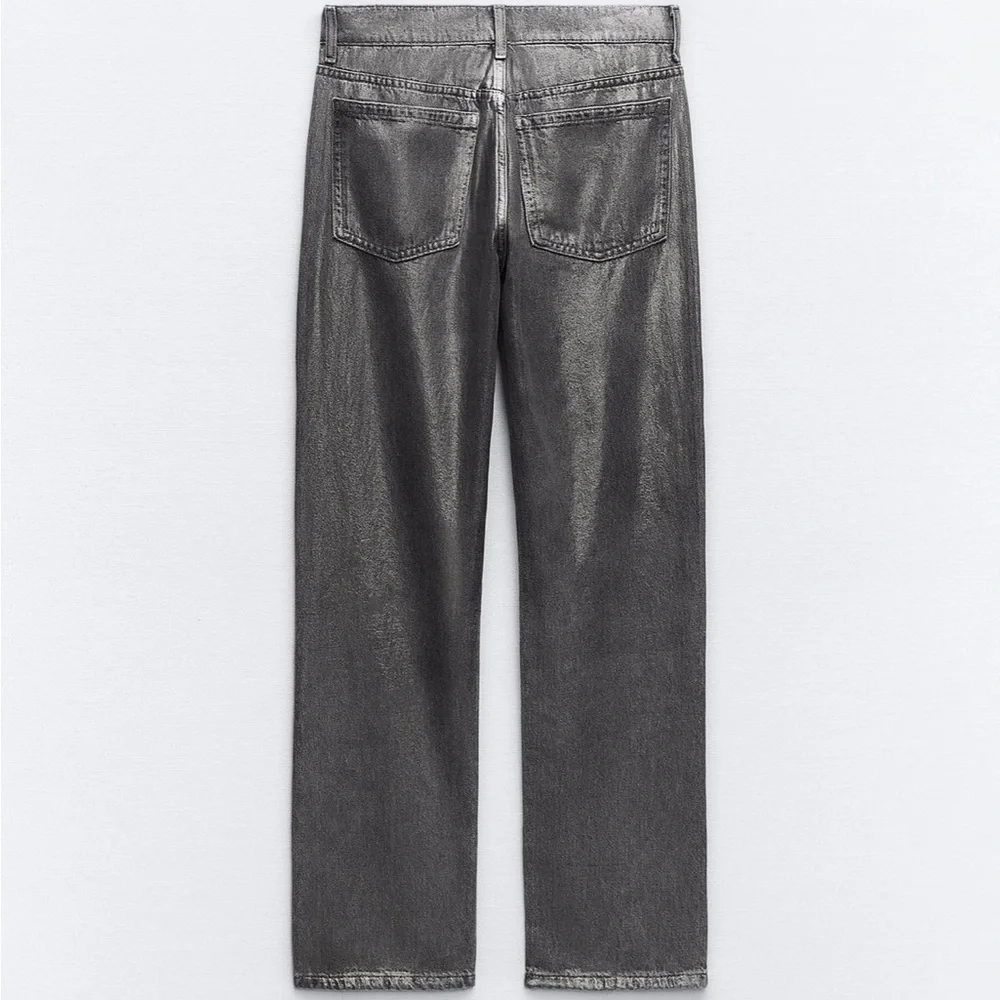 Zara Metallic Jeans - NWOT - Picture 4 of 7